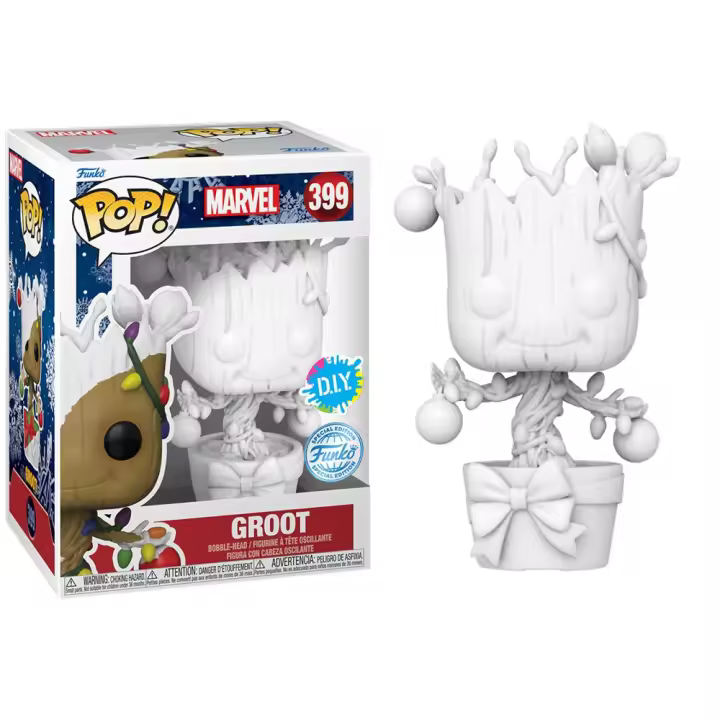 Funko Pop! Marvel Holiday - Groot DIY Exclusivo, 57973, Nº399 - 1