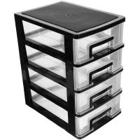 Organizador De Maquillaje Portátil De 4 Capas Para Escritorio Caja De Almacenamiento Mini Para Cosméticos Y Sundries - details 7