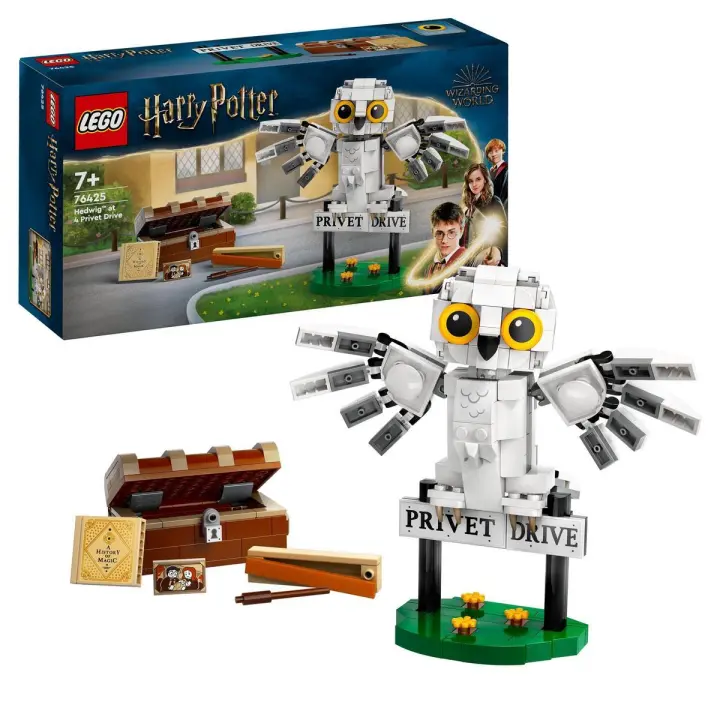 LEGO Harry Potter Hedwig en el Número 4 de Privet Drive Juguete de fantasía para niñas y niños 76425 - 1