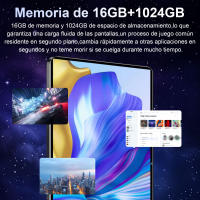 5G 2025 Tablet Android 10,1 pulgadas 20000 Mah versión global 16GB Ram 1TB ROM nueva red 14 tableta WiFi Android 13,0 nuclear - details 8