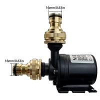 Bomba De Showers Ultra Silenciosa DC 12V 24V 5M Con Motor Brushless 800L/H Submersible Con Adaptador EU Y Conector De Latón Disponible - details 10