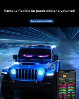 Panel De Matriz LED Del Ojo Del Diablo Con Control Remoto Y APP Iluminación LED Para Coche Camión Pantalla Animada En La Ventosa Del Parabrisas - details 3