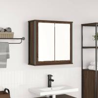 vidaXL Mueble de baño de pared con espejo roble marrón 60x21x60 cm - details 0