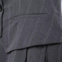 Vestido De Estilo Chaleco Para Mujer UNIZERA Con Rayas Amplias Planchadas Y Botones Solos Vestido Plisado Para Otoño - details 7