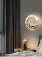 Lámpara De Pared LED Moderna De Cristal Para Iluminación Interior Redonda/Ovalada Decoración Creativa Para Cocina Dormitorio Sala De Estar - details 5