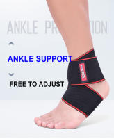 AOLIKES Soporte De Tobillo Ajustable En Nylon Transpirable Materiales Elásticos Y Cómodos Para Deportes 1 Pieza - details 0