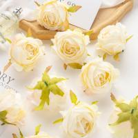 5Pcs Flores Artificiales De 7cm Rosas De Seda Para Decoración De Hogar Accesorios De Boda Caja De Dulces Navidad DIY - details 8