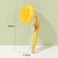Cepillo De Baño Para Perros Con Mango Largo Y Suave De Silicona Cepillo De Peluquería Para Gatos Y Perros Masajeador De Mascotas Suministros Para Mascotas - details 0