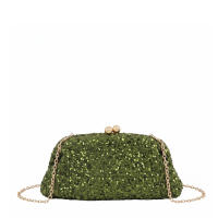 MODELISA Bolso de Fiesta de Lentejuelas para Mujer, Clutch de Noche con Cadena y Cierre de Boquilla, Bolso de Mano para Bodas y Eventos - details 0
