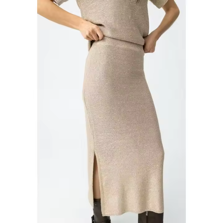Faldas y shorts Marcas Mujer Ropa Tiffosi Tiffosi mujer  Falda de punto -Tiffosi- Adosinda_B peyote - 1