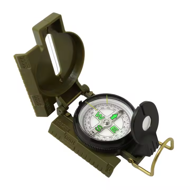 Compas Multifuncional Portátil Para Camping Y Senderismo Con Lente Esfuerzo Nocturna Resistente Al Agua Y Choques Tamaño 7.8x5.8x2.5cm - 1