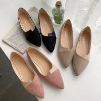 Zapatos De Mujer Moda Colorido Mule Flats Punta Puntiaguda Ballet Planos Slip on Zapatos Mujer Loafers Talla 35-41 Material Superior De Flocking - details 9