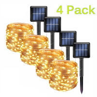 Lámparas Solares LED Cadena De Luces De Hadas Para Exterior Camino Patio Jardín Impermeables Para Navidad Boda Fiesta - details 0