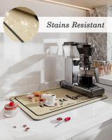 Alfombra De Café Super Absorbente Gran Tamaño Para Cocina Y Baño Alfombra De Secado Rápido Con Agujeros Para Drenaje Alfombrilla Para Grifo De Cocina Estilo Moderno Ecológico - details 2