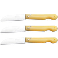 ARCOS Navaja Profesional - Navaja de Cocina (85 mm) - Acero Inoxidable Nitrum® - Mango de Polipropileno (Amarillo) - PACK 3 - details 0