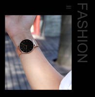 Reloj De Negocios Para Hombre Hannah Martin Movimiento Japonés De Cuarzo Acero Inoxidable Ultrafino Estilo Casual Plata Negra - details 1
