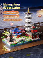 Modelo De Arquitectura De Hangzhou Lago Occidental Bloques De Construcción Micro Estilo Chino Juguete De Puzzle De Montaje Para Regalo - details 5