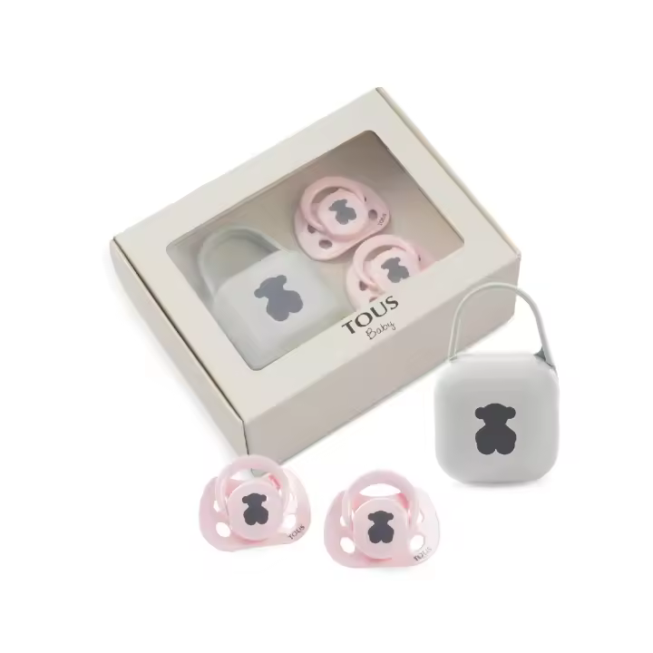 Pack 2 Chupetes Tous Baby Bear Rosa - 1