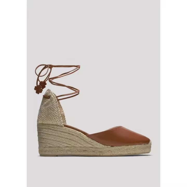 alpargata piel 250 cuero yute natural CASTAÑER - 1