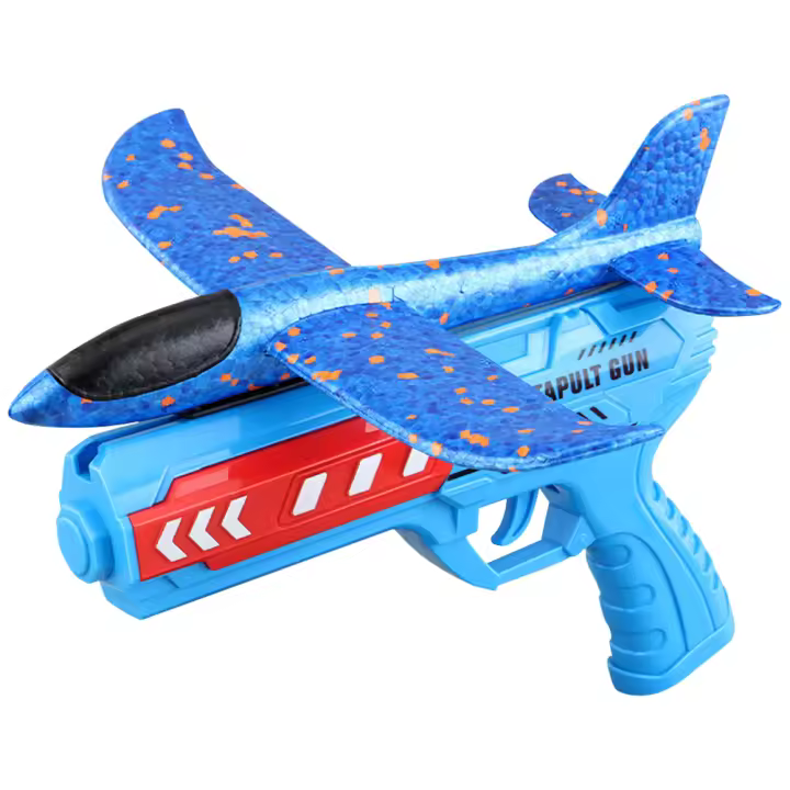 Juguete De Lanzamiento De Avión Para Niños Y Niñas Plástico EPP Y ABS Aleatorio Azul Rojo Deportes Al Aire Libre Regalo Para Niños - 1
