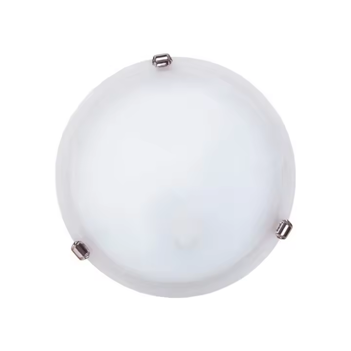 Aplique Plafón E27 Cromado D30cm Blanco Estilo Clásico Metal IP20  RABALUX - 1