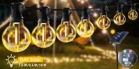 Cadenas De Luces LED G40 Para Exteriores 7.6M/20M Inalámbricas Resistentes Al Choque Para Decoración De Patio Jardín Y Porche - details 0