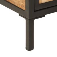 vidaXL Mueble de baño madera maciza de mango y hierro 55x35x60 cm - details 4