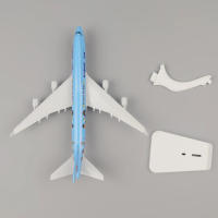 Modelo De Avión B747 a Escala 20cm Juguetes De Metal Para Pintura Coreana Máquina De Dibujar Aeronave De Juguete De Metal Diecast - details 2