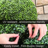Bola De Hierba Artificial Verde Para Decoración De Jardín Y Patio Exterior Plástico Simulación De Plantas Disponible En 5 Tamaños - details 6