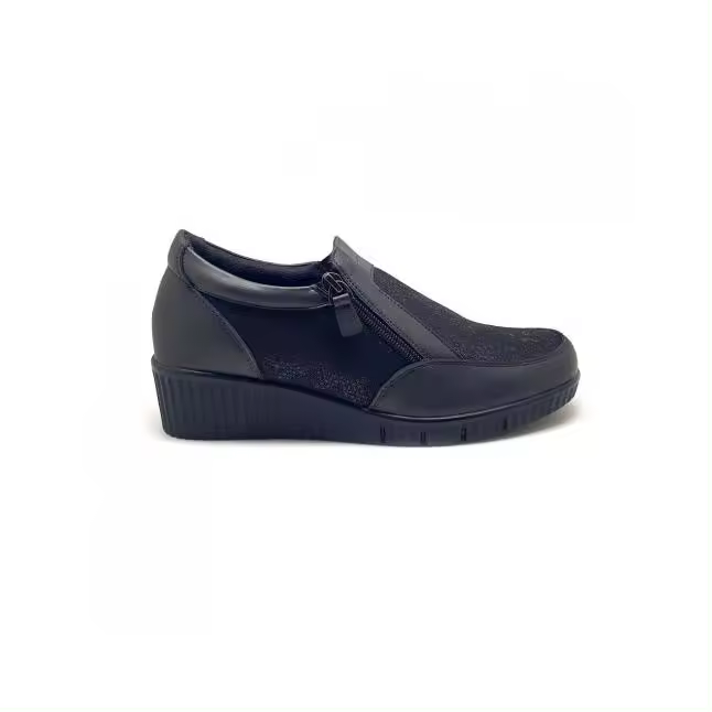 Zapato Piel Elásticos Cuña 213 - Relax4You - 1