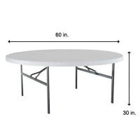 1pc Tablecloth Redondo Elástico De Spandex Para Decoración De Fiestas Cumpleaños Baile De Invierno Boda Tamaño Único Color Sólido - details 1