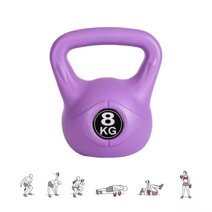 XOKOTAKI Pesa Kettlebell Hormigón Neopreno. Entrenamiento Muscular en Casa y Gimnasio. Diseño Ergonómico - 1