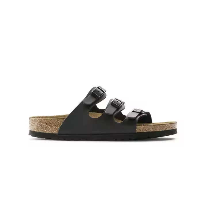 Sandalias Planas Birkenstock Florida Mujer Negro - 1