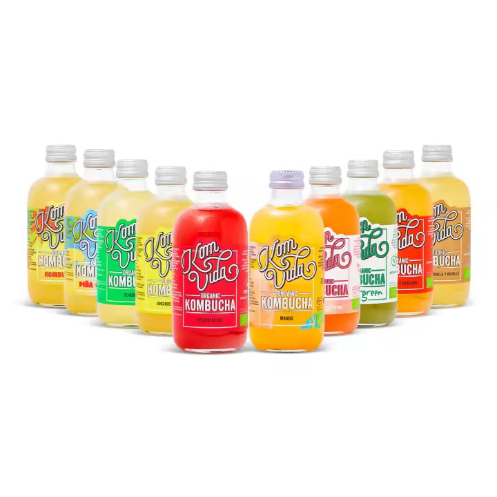 Kombucha Komvida Kit Challenge multisabor 24 x 250 ml - 1