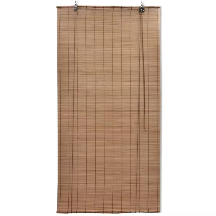 Persianas enrollables de bambú marrón 120x160 cm - 1