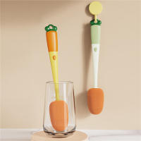 Cepillo De Limpieza Para Botella 3 En 1 Con Esponja Y Mango Largo Herramienta De Limpieza Para Vaso Taza Cubierta Eco-amigable - details 1