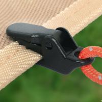Clips De Tenda Pesada Para Camping Con Dientes Antideslizantes Y Diseño Antiviento Accesorio De Tenda Con Correa Para Refugio De Tarp Outdoor Survival - details 1
