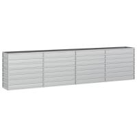 vidaXL Arriate de acero galvanizado plateado Dimensiones 160 x 80 x 45 cm,  240 x 80 x 77 cm,  240 x 40 x 77 cm y mas - details 8