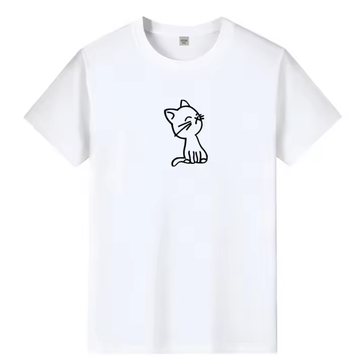 Camiseta De Verano Para Hombres Talla Grande 100% Algodón Estilo Coreano Con Diseño Gráfico De Anime Deporte Manga Corta Negro Ropa Casual - 1