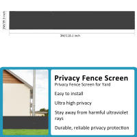 1/2Pcs Pantalla De Privacidad Para Balcón Cubierta De Malla Resistente a La Ruptura 1x6M Panel De Valla De Jardín Piscina Decorativa Para Patio - details 5