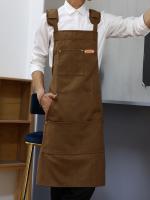 Bata De Trabajo Para Hombres De Algodón Impermeable Con Bolsillo Kangaroo Duradera Para Carpinteros Y Tiendas Bata Sin Mangas De Calidad Buena - details 7