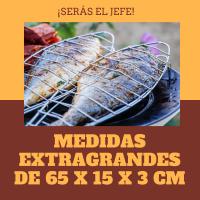 BRICOGAMO Parrilla Barbacoa Pescado Canasta Asado BBQ | Portátil y Plegable - details 1