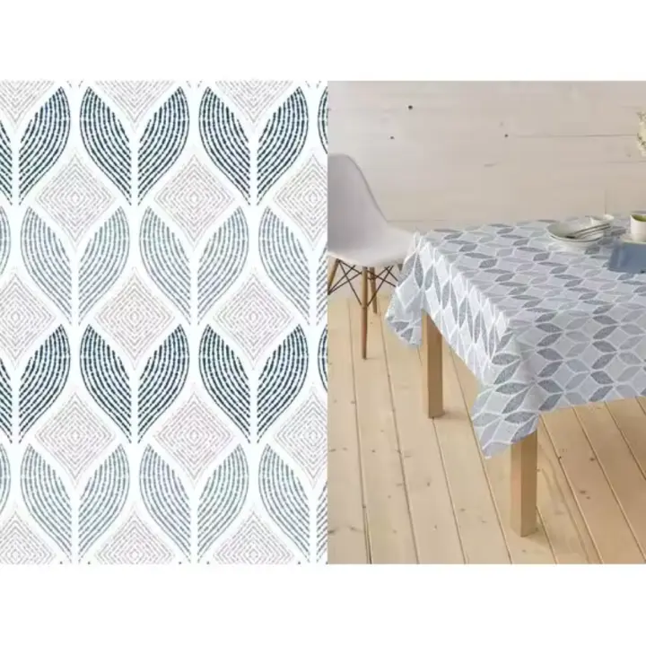 Mantel Hulehule Tex - Resinado Matilde Azul Diseño Exclusivo Impermeable Antimanchas Fácil de Limpiar - 1