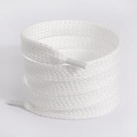 Alpargatas Planas Blancas De Hilo Tejido 1/2 Pares Lástima Para Zapatillas 15mm Ancho Reemplazo Para Lástimas Deportivas - details 4