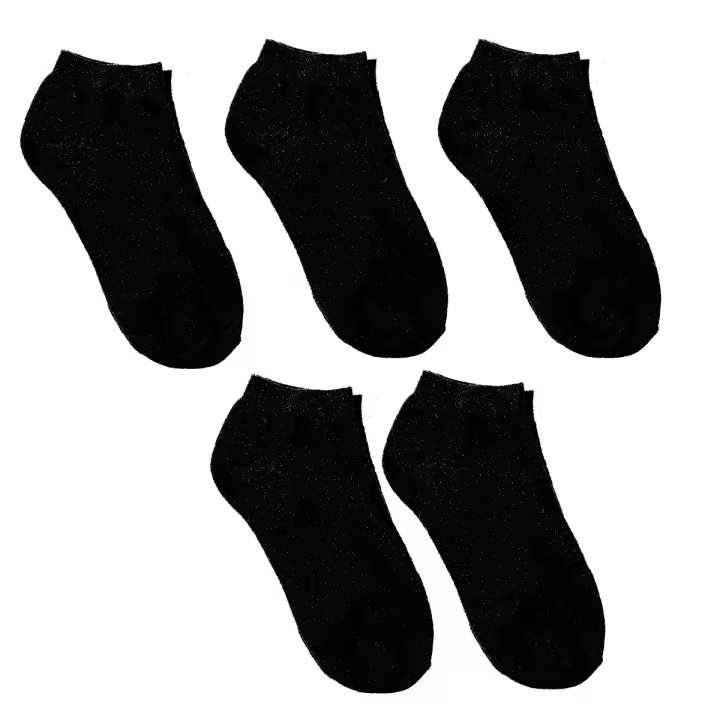 Baci & Abbracci-Pack 5 Calcetines Tobilleros de Algodón BACSA001 para Mujer - 1
