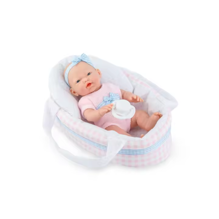 Muñeca Mini Golosinas Baby en Bolsa. Incluye Capazo. 21Cm (Marine Business 260) - 1