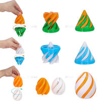 Juguete Antiestrés Passthrough De 3D Imprimido Pirámide Imposible Con Cono Espiral Decoración De Escritorio De Árbol De Navidad Juguete Interactivo Para Alivio Del Estrés - details 5