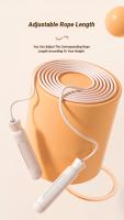 Cuerda De Saltar Ajustable Para Hombres Mujeres Y Niños Ejercicio De Fitness Peso Del Saltar Longitud De Cuerda Resistente Interior - details 6