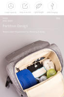 Bolsa De Diaper Para Bebé Y Mamá Insular De Gran Capacidad Impermeable Multi-funcional Para Viajes Al Aire Libre Con Estilo De Mochila - details 1