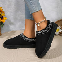 Nuevos Zapatos De Lana Para Mujer 2024 Botas De Nieve De Plataforma Calientes Botillas Antideslizantes Para Exteriores Zapatos Con Lantejuela De Nubuck Suela De TPU Adecuados Para Invierno - details 9
